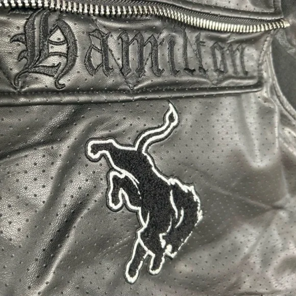 Jeff Hamilton Limited Edition Reversible NFL Detroit Lions Leather Bomber Jacket